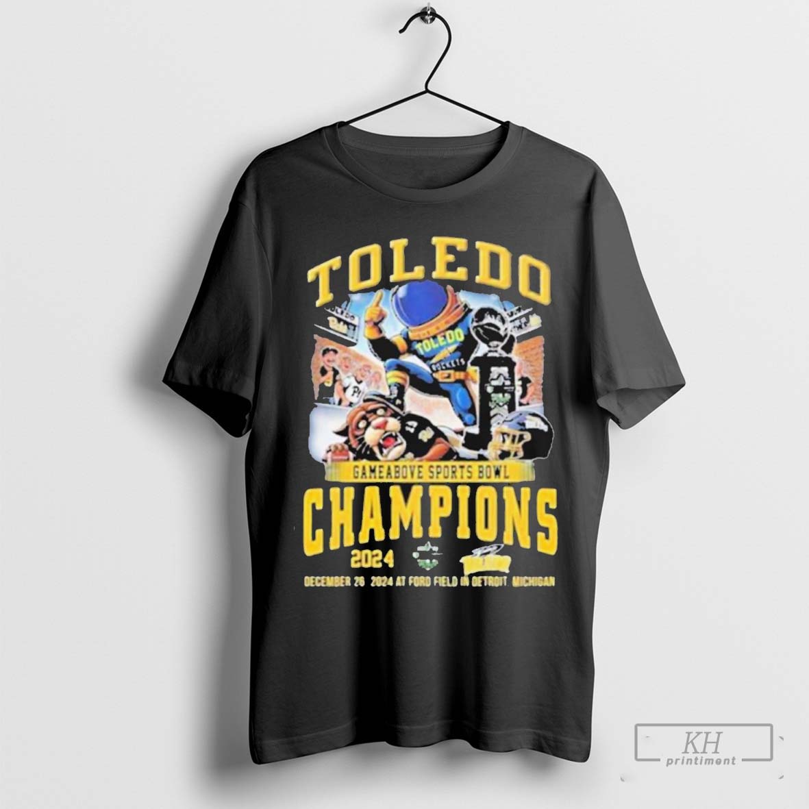 Official Toledo Rockets Gameabove Bowl Champions 2024 Celebrating Ncaa Tee Shirt T Shirt Sweatshirt Cutom Poster Coffee Mugs Ornaments
