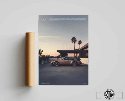 Porsche 911 Print, Minimal Porsche Poster, Car Poster