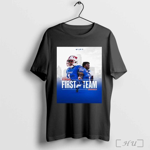 Poster SMU Mustangs ACC All-Conference First Team Brashard Smith RB t-shirt