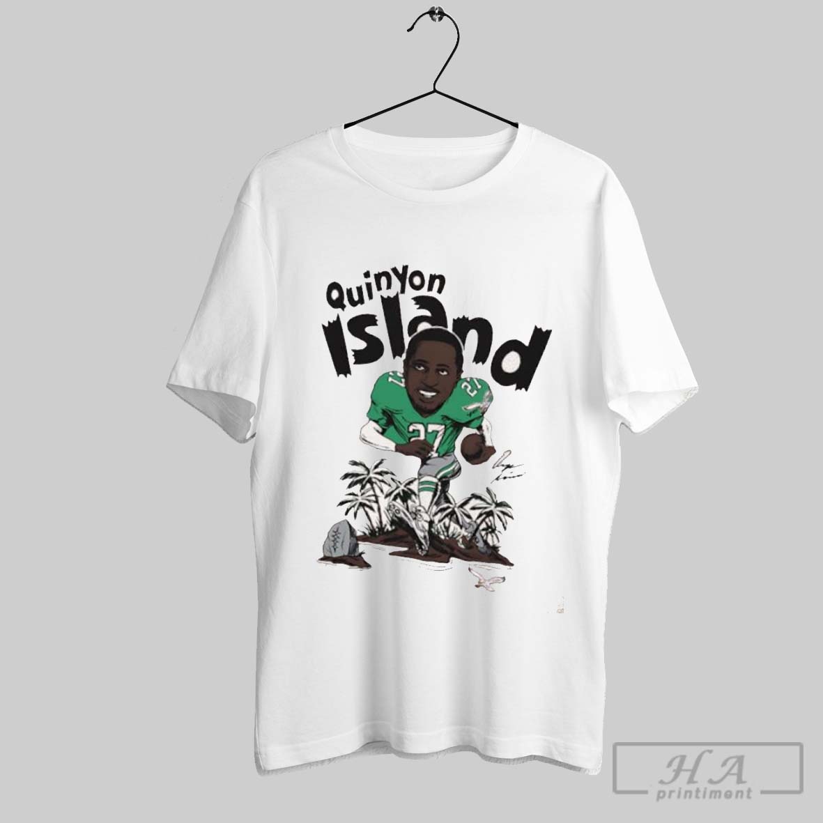 Quinyon Mitchell Philadelphia Eagles Caricature Shirt