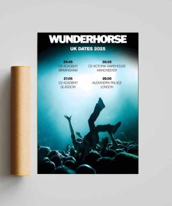 wunderhorse midas 2025 uk tour poster print 2