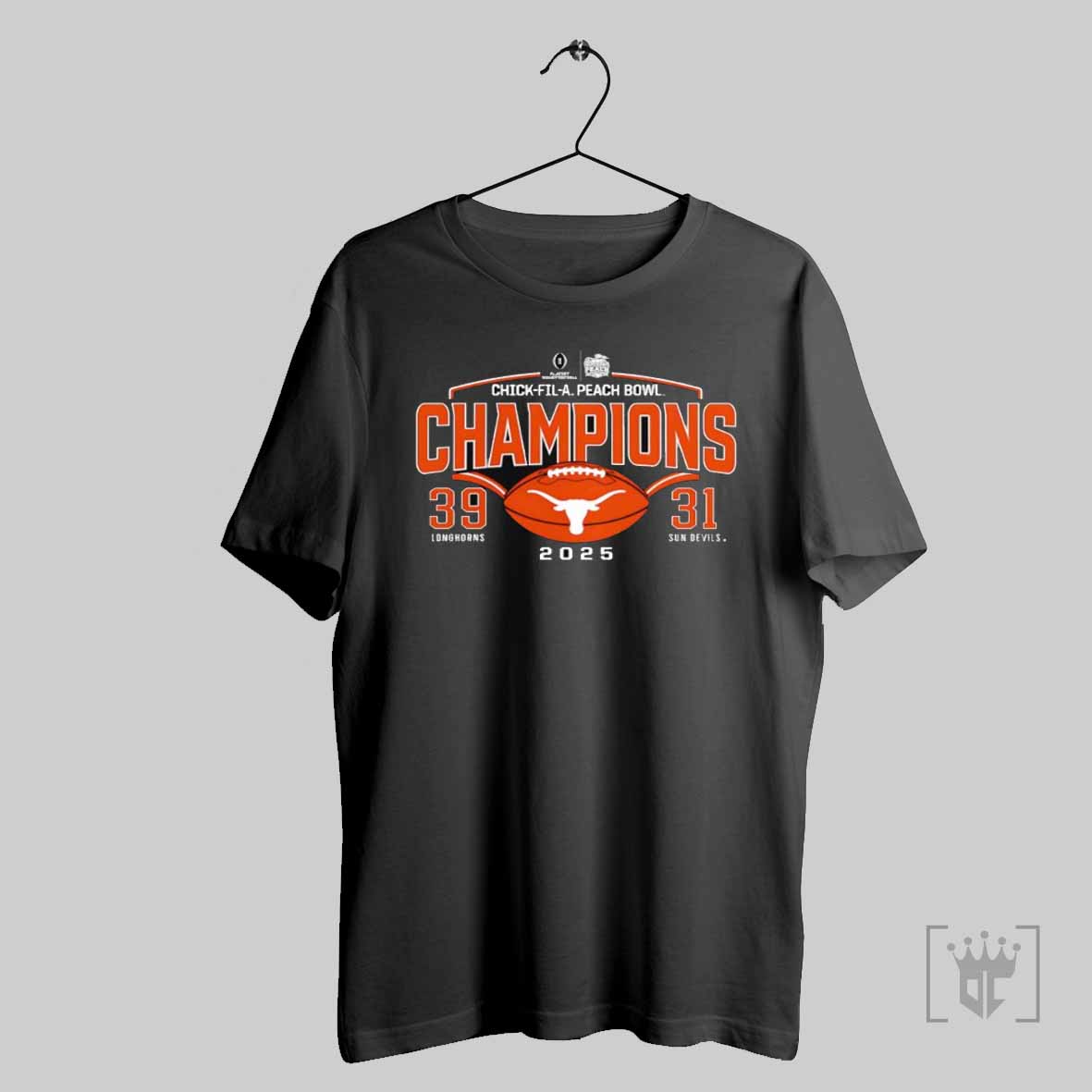 2025 Playoff Quarterfinal Chick Fil A Peach Bowl Champions Longhorns Vs Sun Devils 39 31 T Shirt