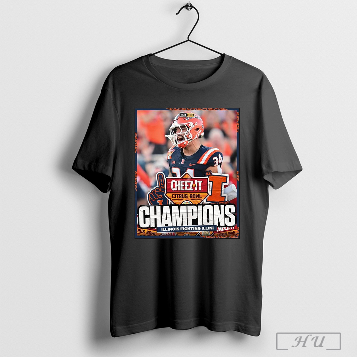 Citrus Bowl Illinois Fighting Illini Win South Carolina Gamecocks Champions Poster T Shirt