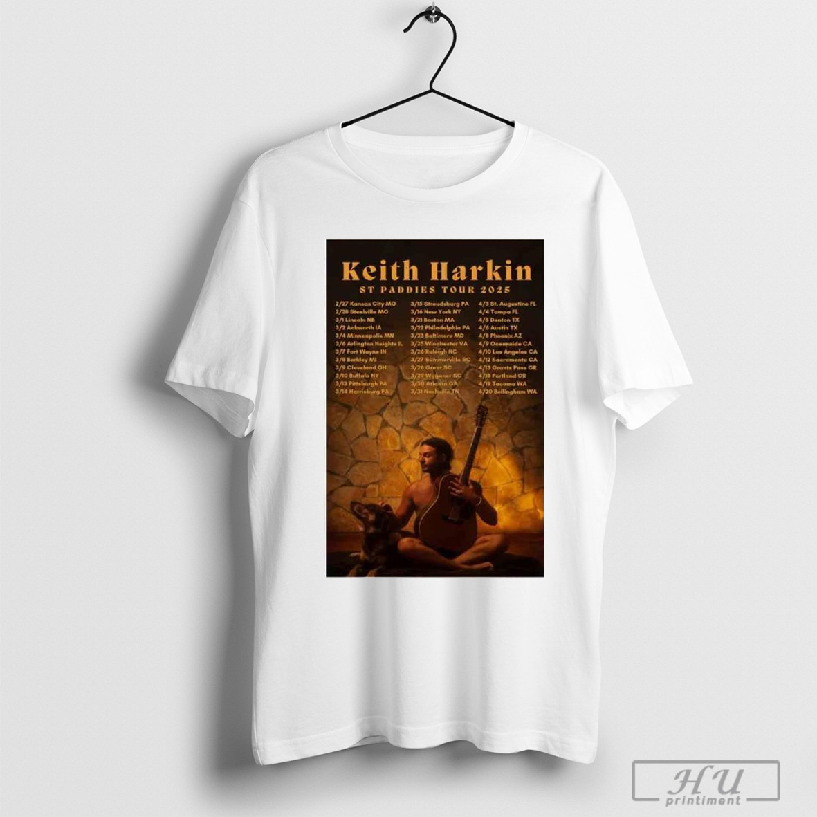 Keith Harkin St Paddies Tour 2025 Poster T Shirt