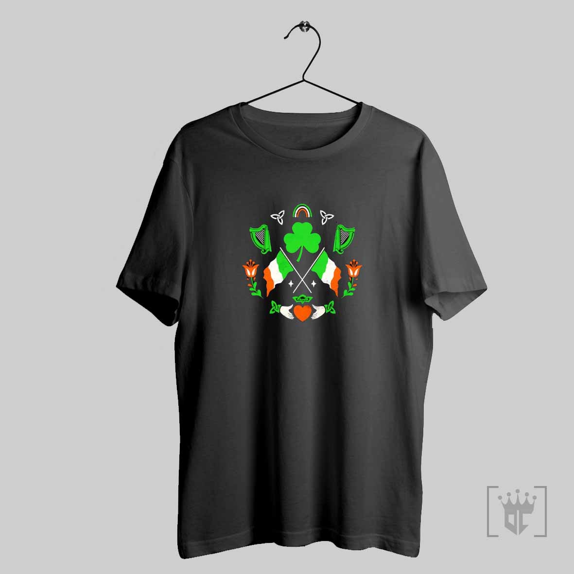 Mirror Clover Irish Flags T Shirt