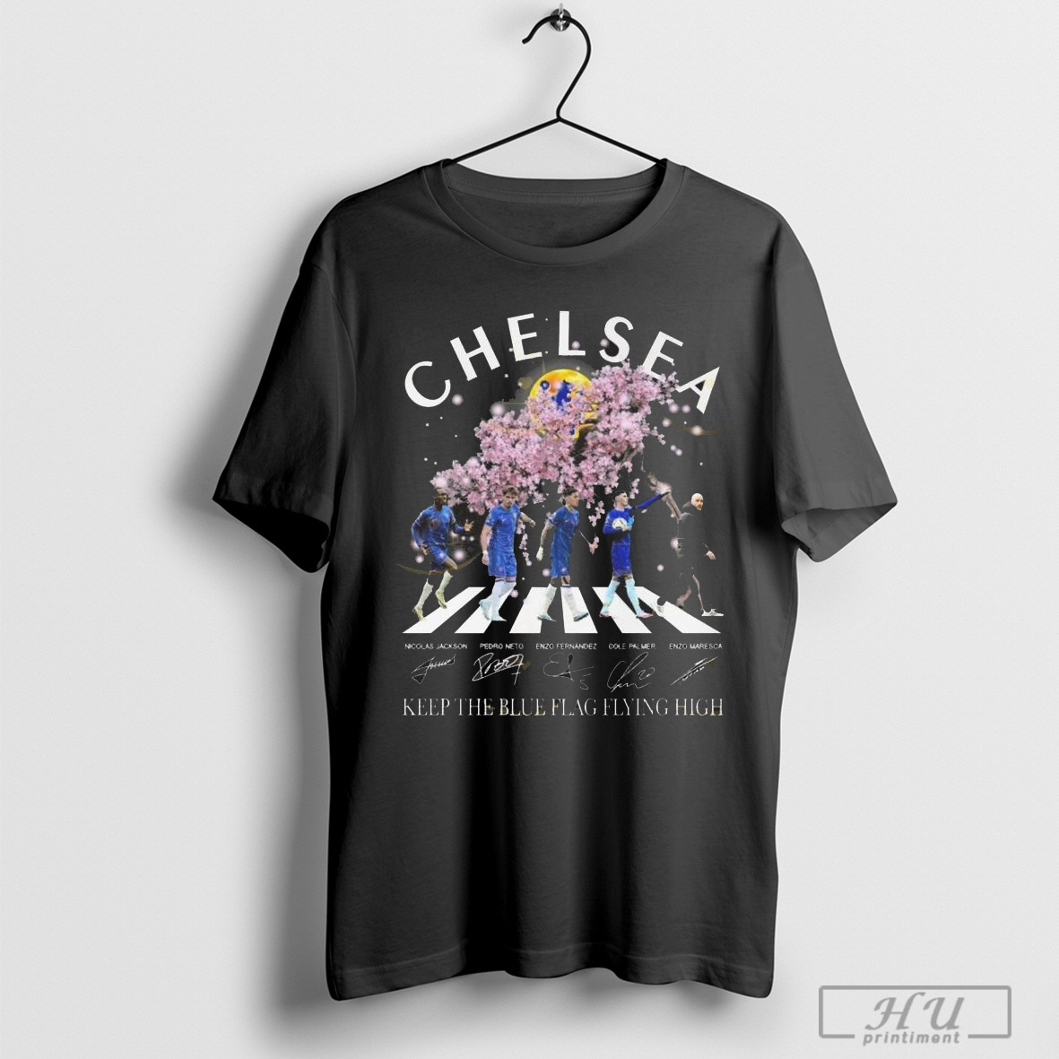 Official Chelsea Keep The Blue Flag Flying High Blossoms Bloom Walking Signatures 2025 T Shirt