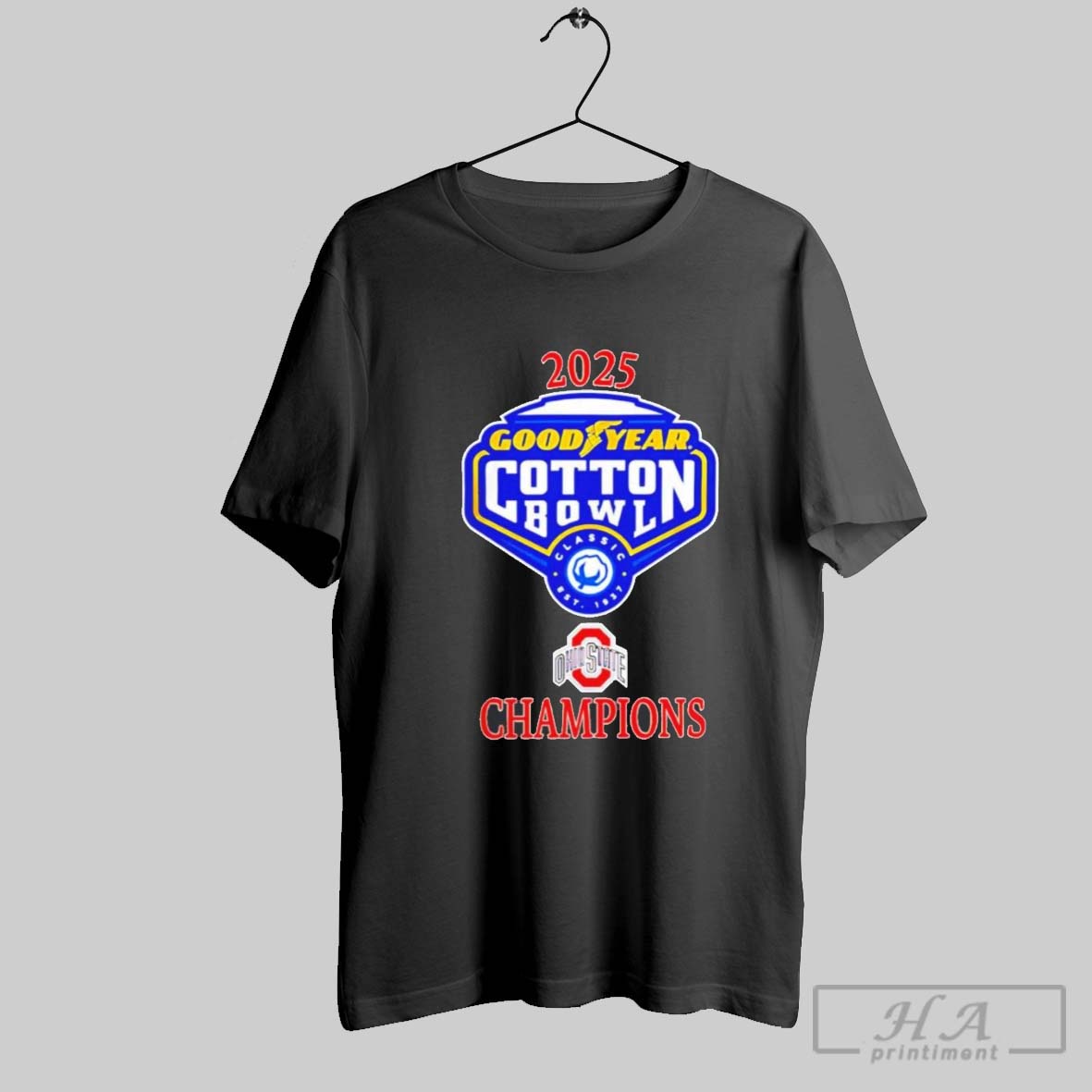 Official Ohio State Buckeyes Goodyear Cotton Bowl Champs Logo 2025 Shirt
