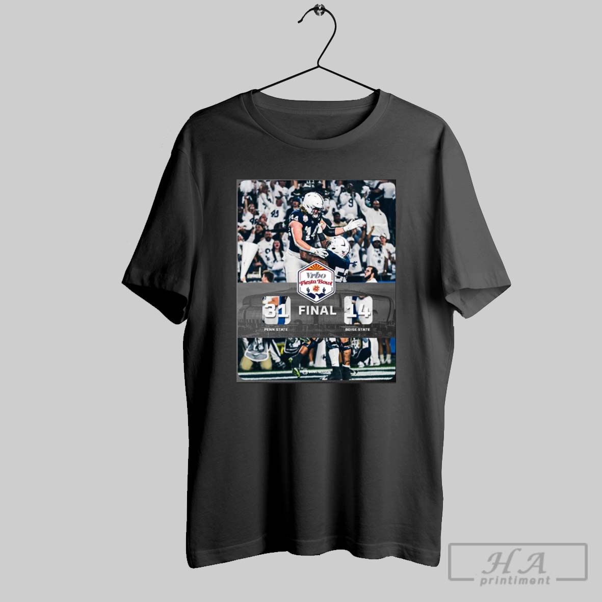 Official Poster Fiesta Bowl Football Penn State Nittany Lions Win Boise State Broncos Final Score 31 14 Bowl 2024 Season T Shirt