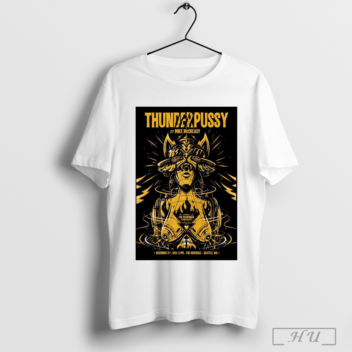 Official Poster Thunderpussy The Crocodile In Seattle Wa December 21 2024 T Shirt