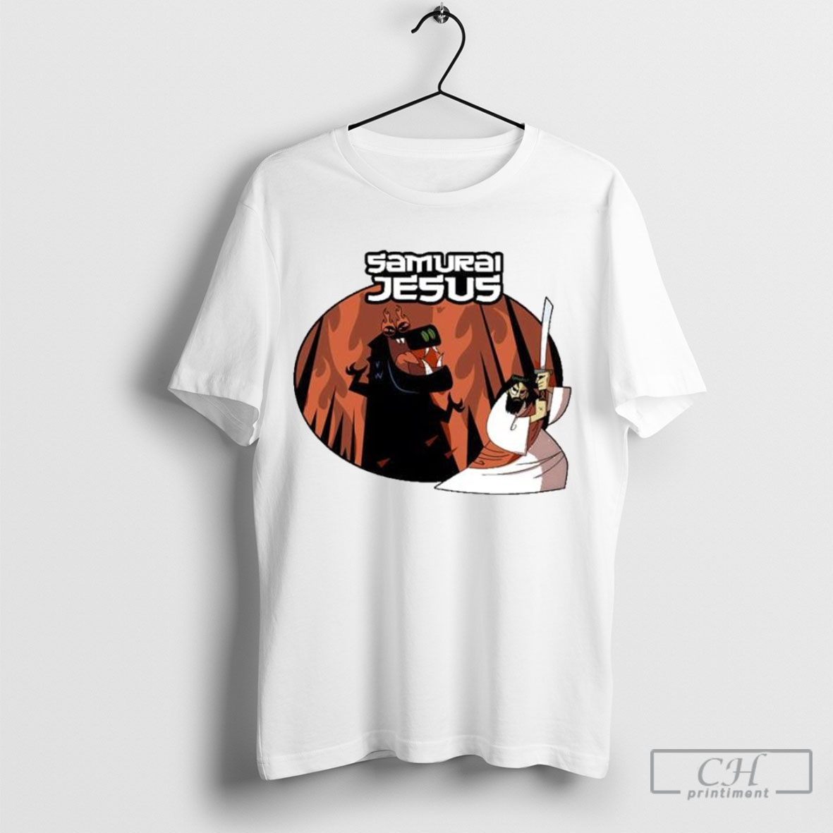 Official Samura Jesus Christian Washed T Shirt