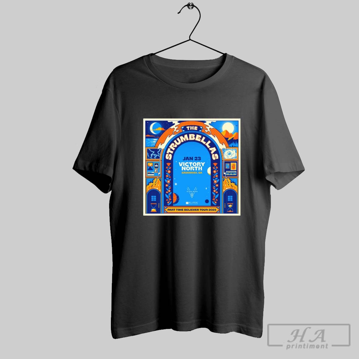 Official The Strumbellas Jan 23 2025 Victory North Savannah Ga Part Time Believer Tour Poster T Shirt