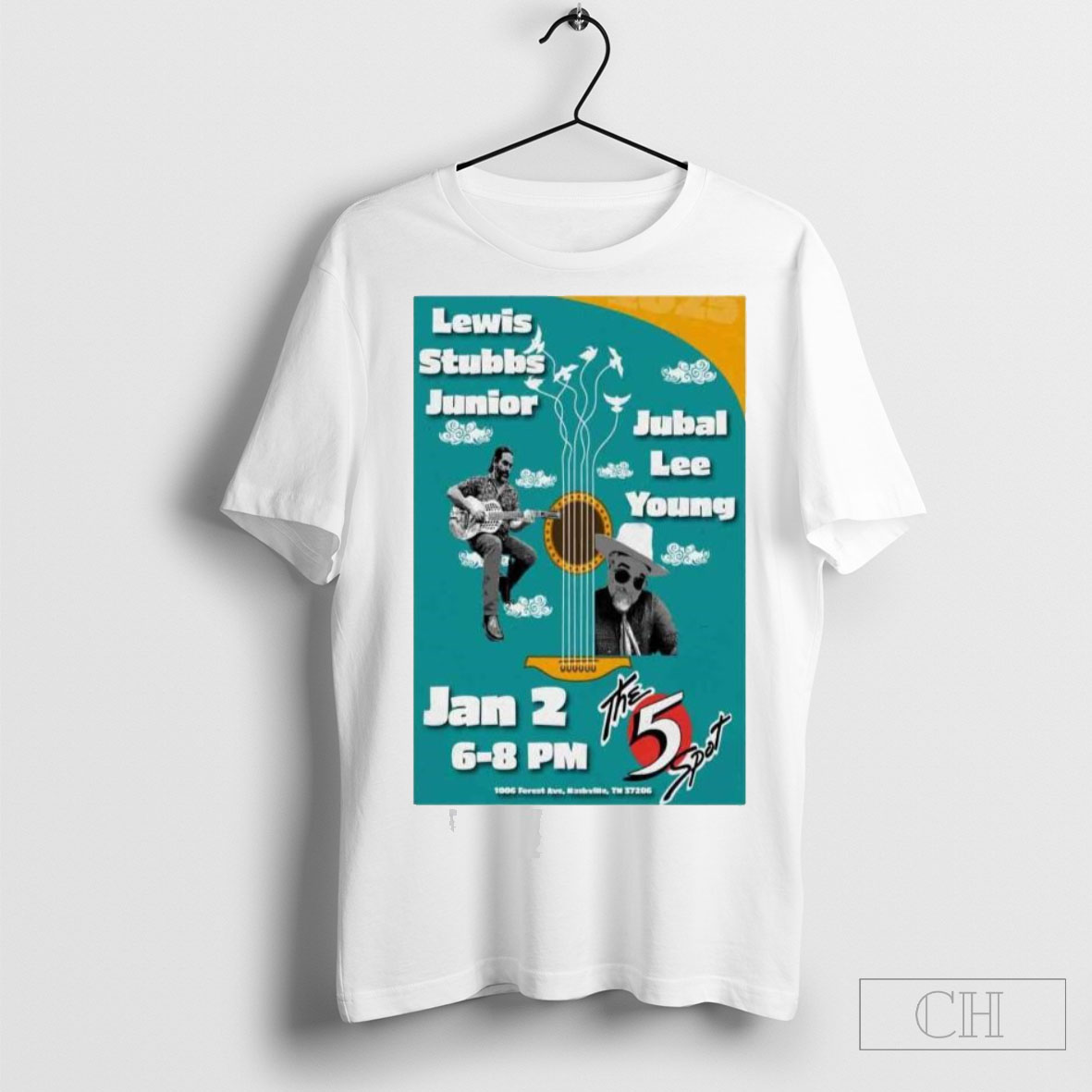 Official Lewis Stubbs Junior And Jubal Lee Young The 5 Spot In Nashville Tn January 2 2025 Shirt Cutom Poster Coffee Mugs Ornaments