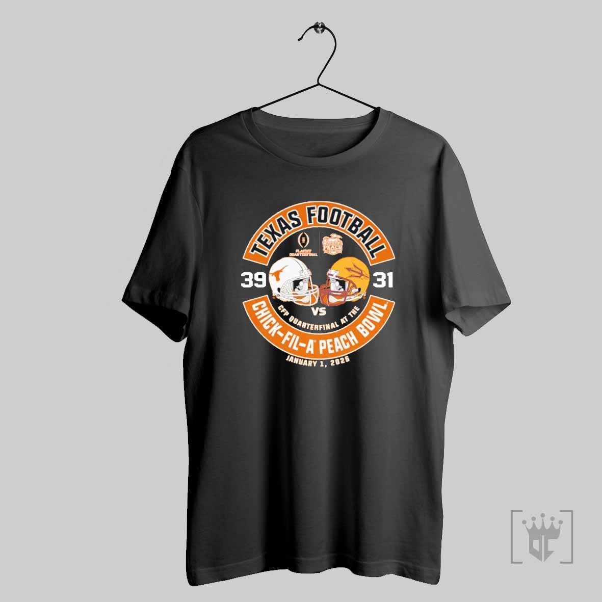 Original Texas Longhorns Wins 39 31 Arizona State Cfp Quarterfinal 2025 Chick Fil A Peach Bowl Final Score T Shirt