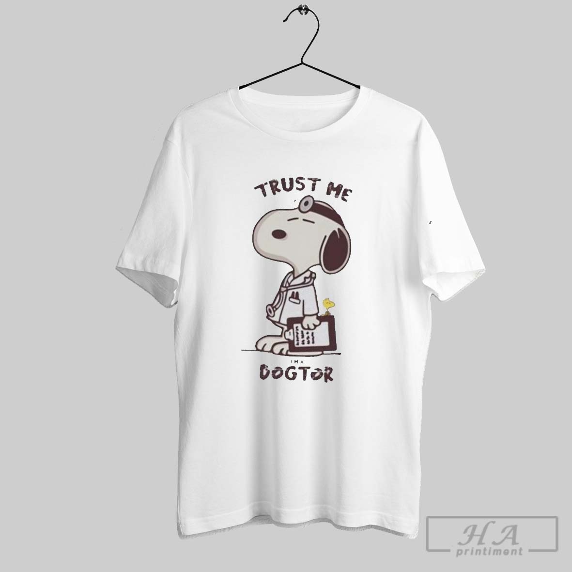 Snoopy And Woodstock Trust Me Im A Dogtor Cartoon Shirt