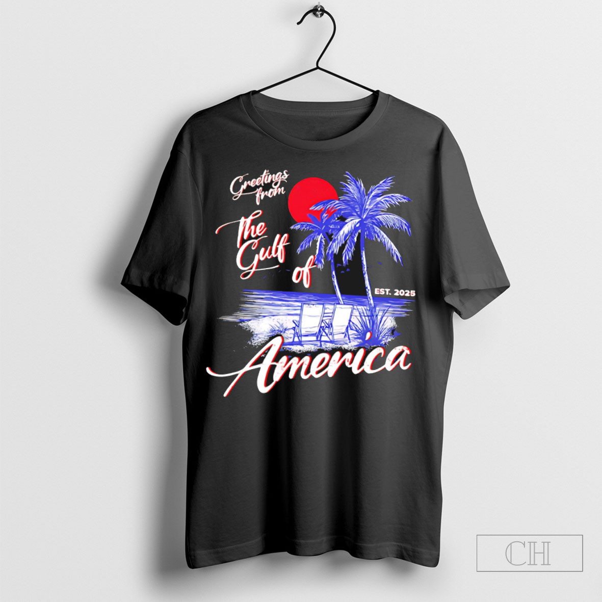 Official Greetings From The Gulf Of America Est 2025 Coconut Tree Shirt Sweatshirt Tee Shirt