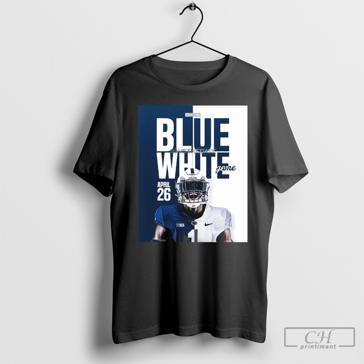 Official Penn State Nittany Lions Football Blue White Save The Date April 26 2025 At Beaver Stadium Shirt