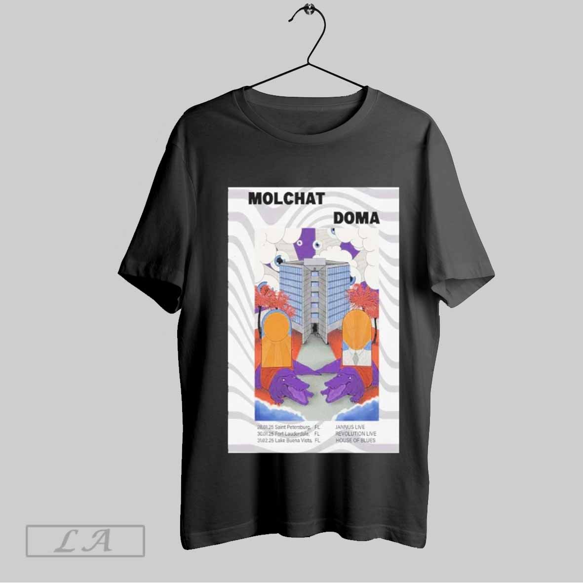 Top Molchat Doma Florida January 2025 Tour Poster T Shirt