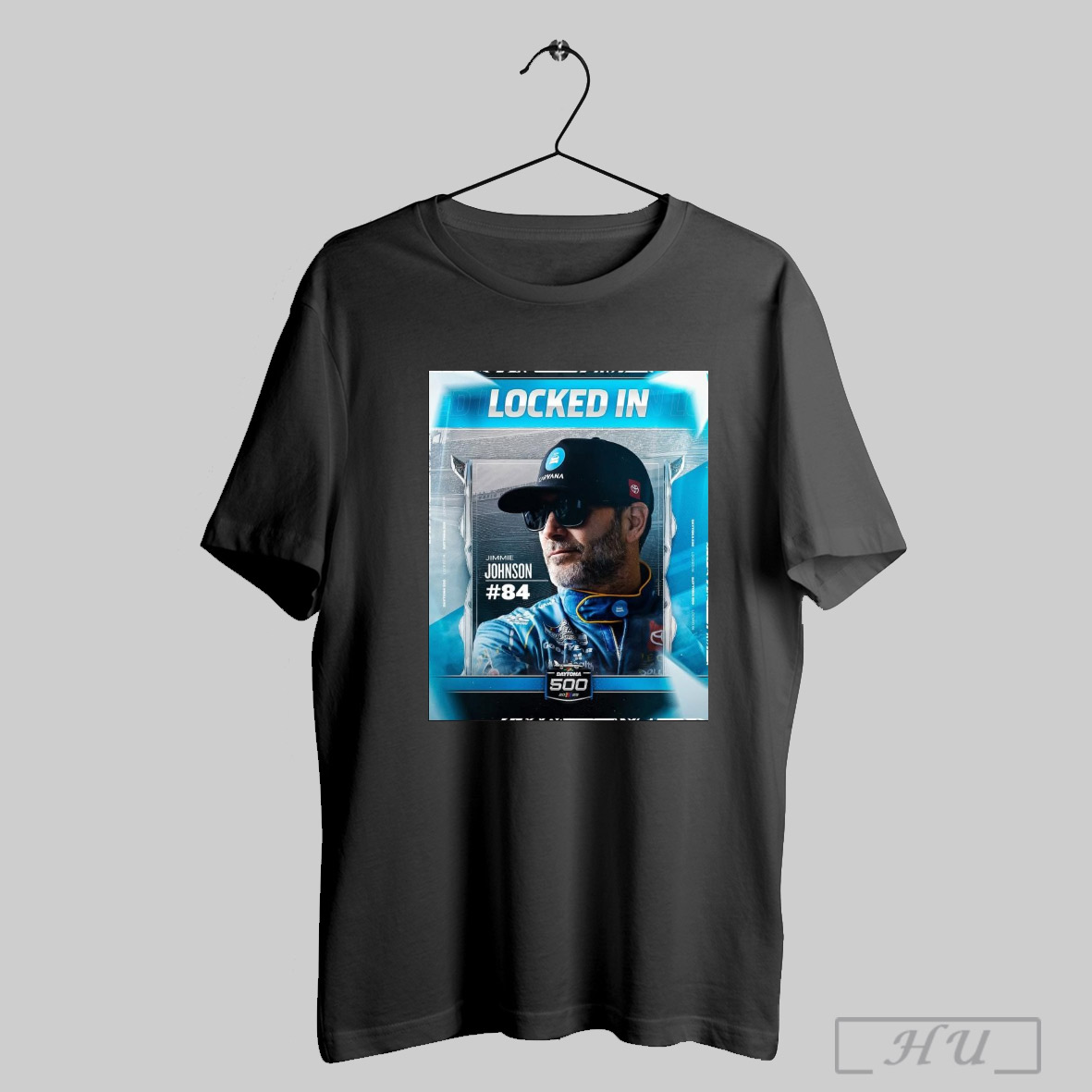 Trendy Nascar Locked In Jimmie Johnson 84 Will Race In Sundays Daytona 500 2025 Poster T Shirts Sweatshirt