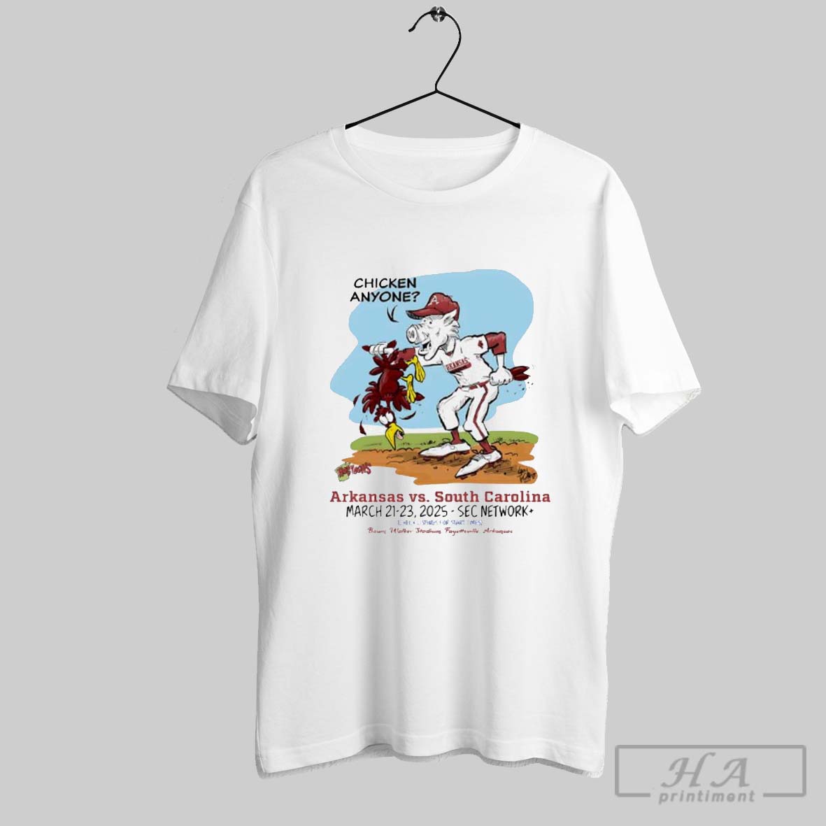 Arkansas Vs South Carolina Baum Walker Stadium Fayetteville Arkansas Shirt
