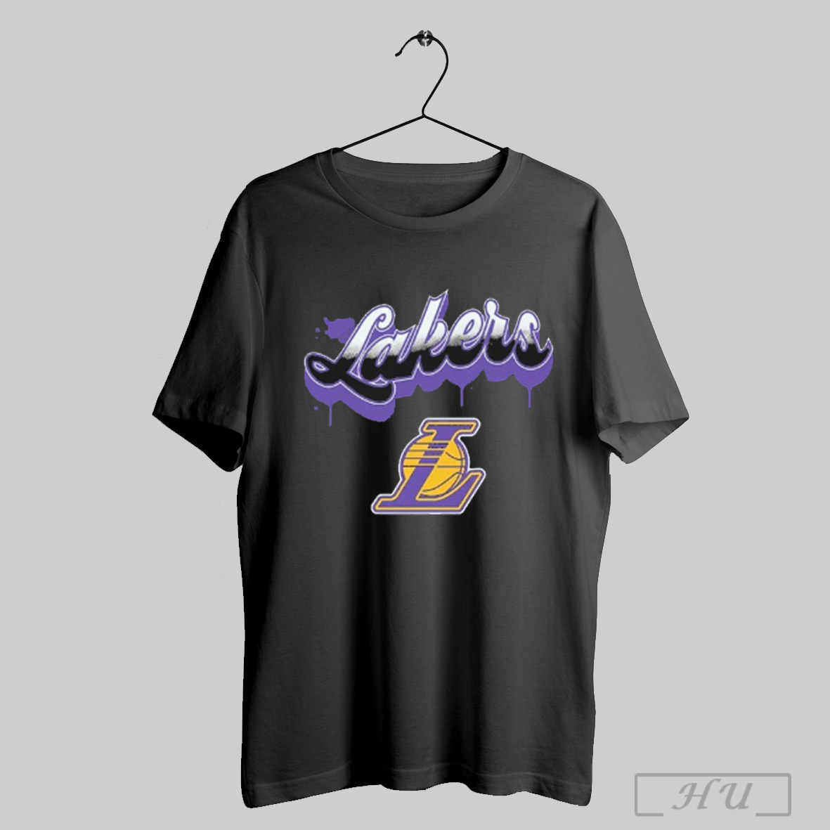 Los Angeles Lakers Bubbly Script Logo T Shirt Sweatshirt