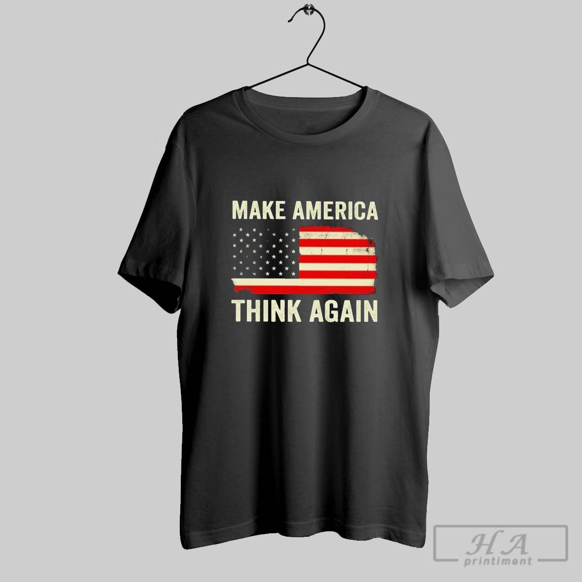 Make America Think Again Flag T Shirts