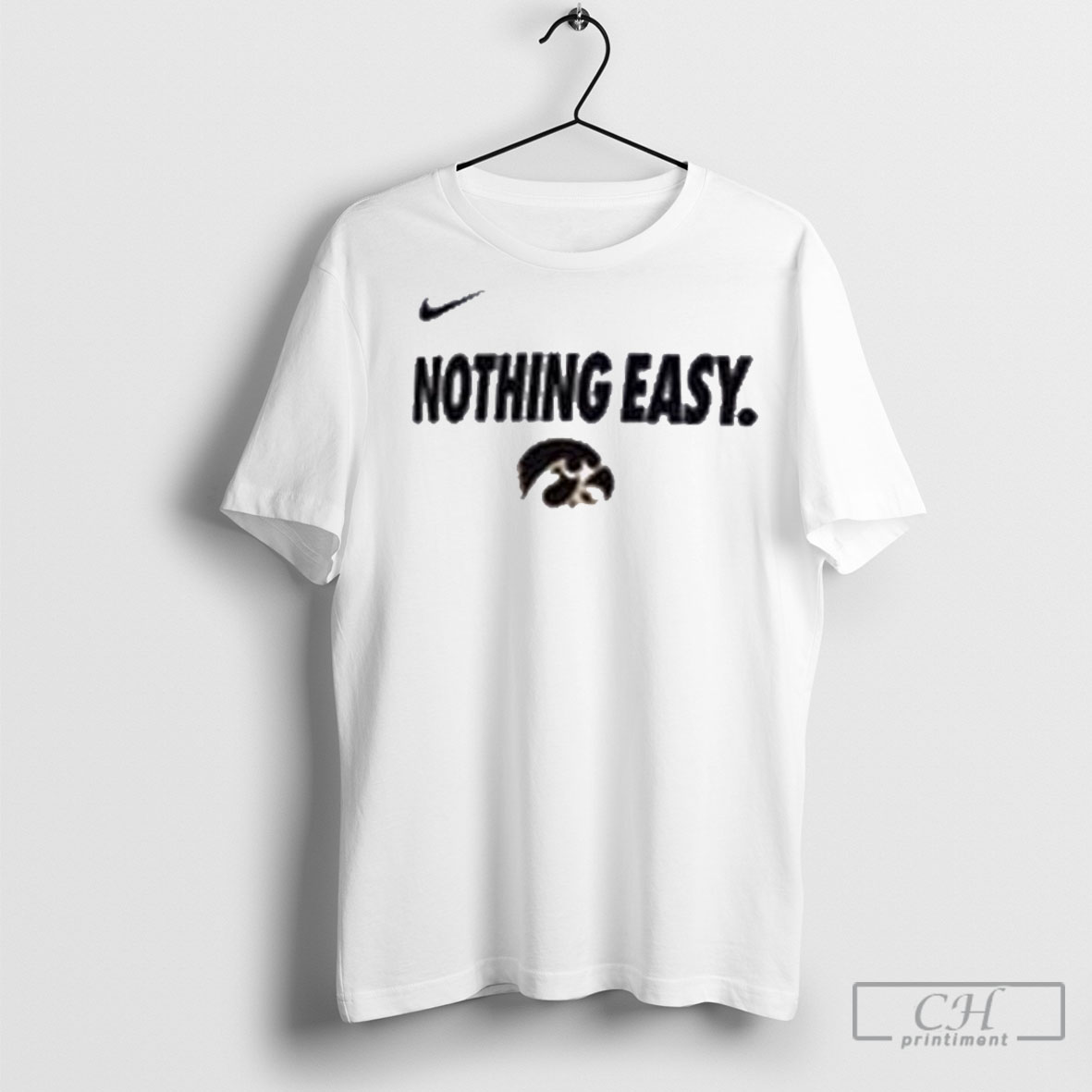 Official Iowa Hawkeyes Basketball 2025 Nothing Easy Nike Bench T Shirt Sweatshirt