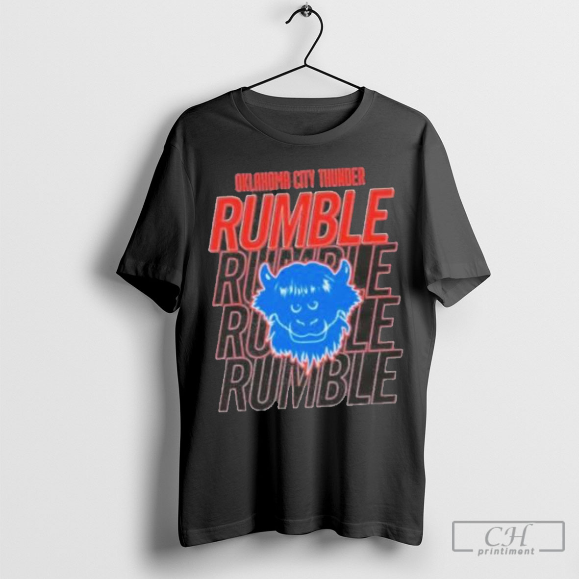 Official Oklahoma City Thunder Rumble Stacked Repeat Shirt Sweatshirt