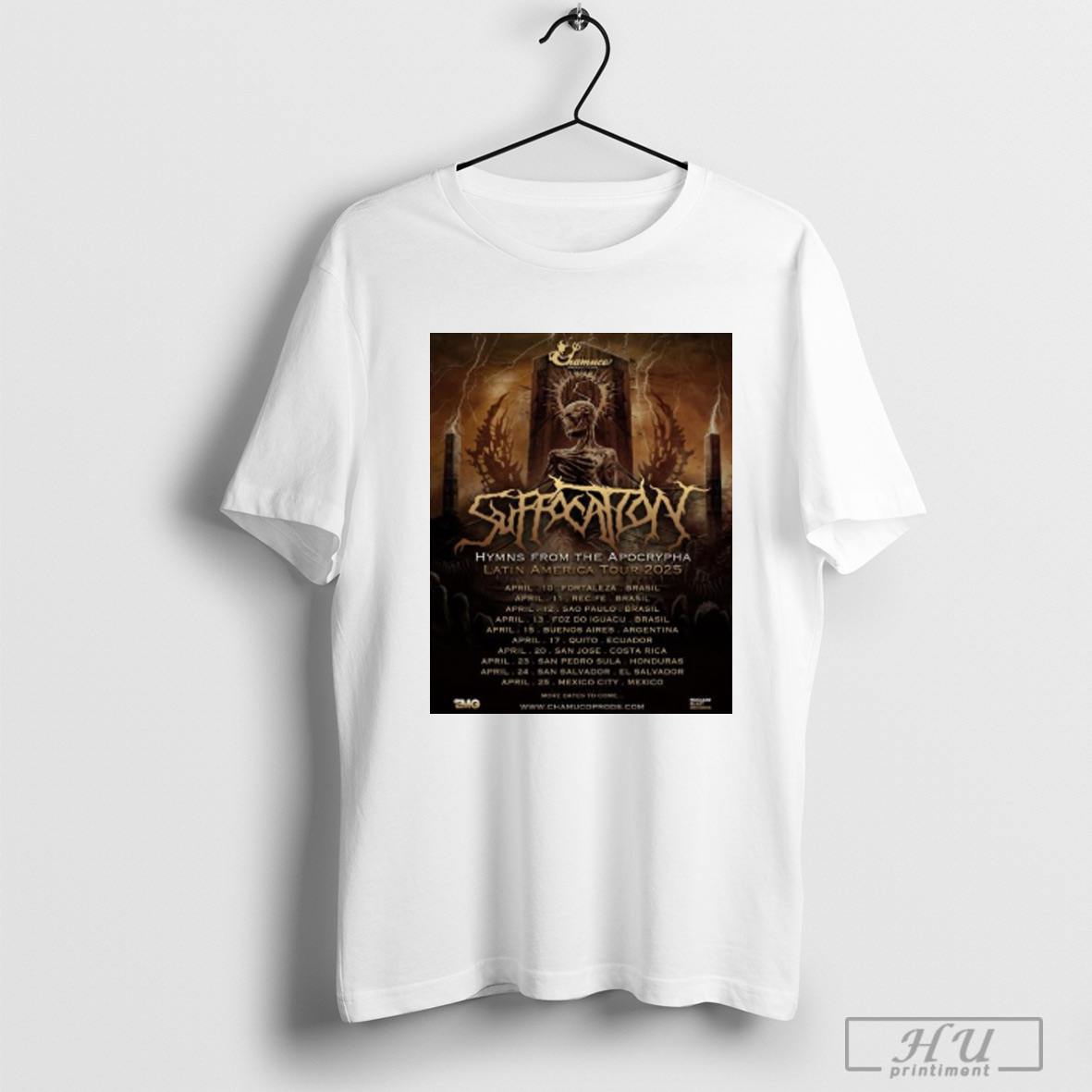 Suffocation Hymns From The Apocrypha Latin America Tour 2025 T Shirt Sweatshirt