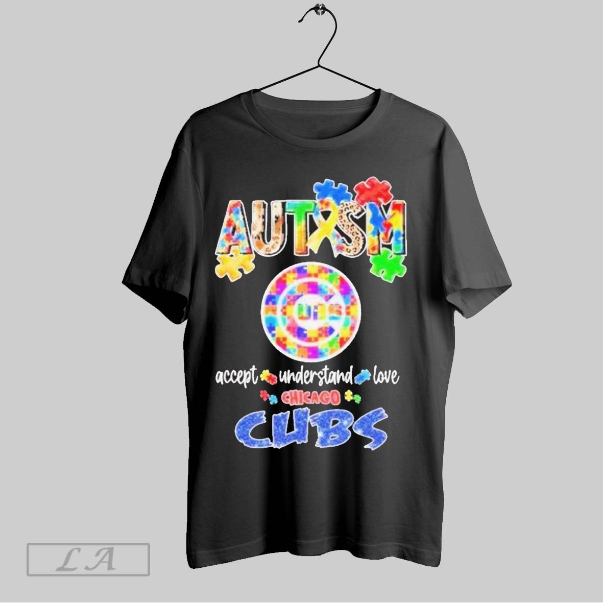 Top Chicago Cubs Autism Accept Understand Love T Shirt Sweatshirt Hoodie Shirt
