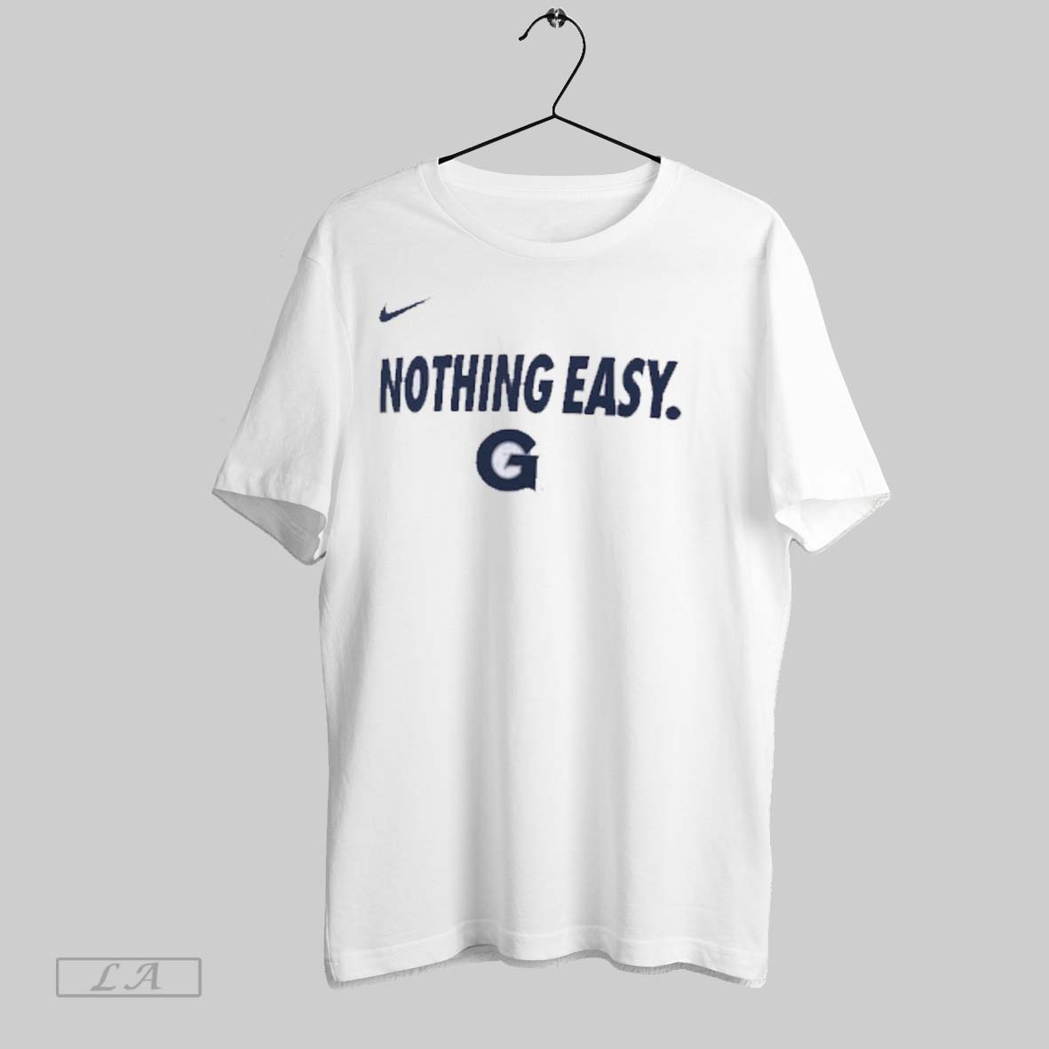 Top Georgetown Hoyas Nike Nothing Easy March Madness Sweatshirt Tee Shirt