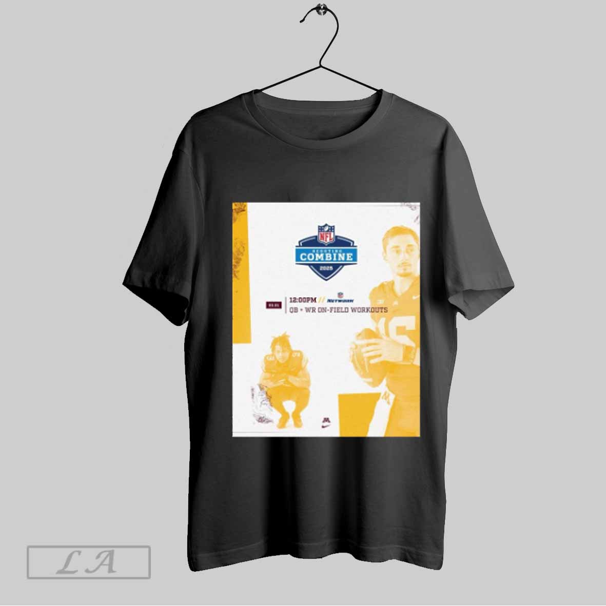 Top Gopher Football Daniel Jackson And Max Brosmer Qb Wr On Field Workouts Nfl Scouting Combine 2025 Poster T Shirt Sweatshirt Hoodie Shirt