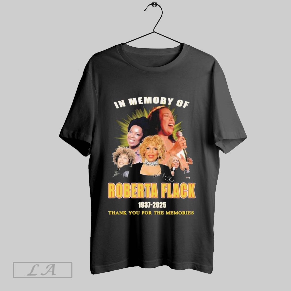 Top In Memory Of Roberta Flack Thank You For The Memories 1937 2025 T Shirt Sweatshirt Hoodie Shirt