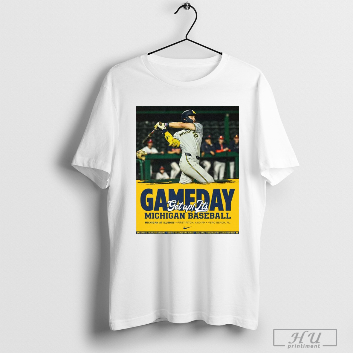 Trendy Michigan Wolverines Baseball Gameday Getup Its Michigan At Illinois Vero Beach Fl Poster T Shirt Sweatshirt