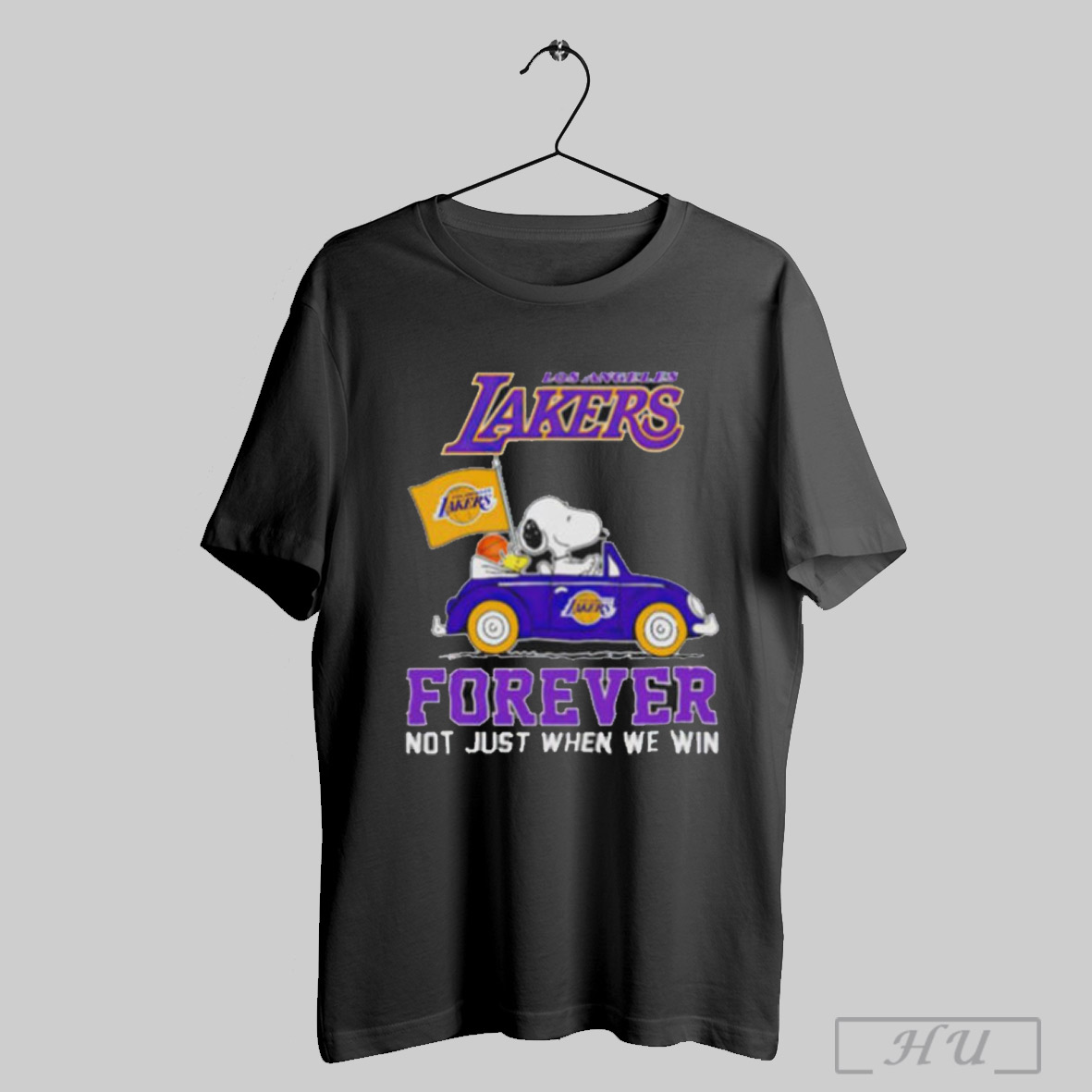 Trendy Snoopy And Woodstock Los Angeles Lakers Forever Not Just When We Win Shirt