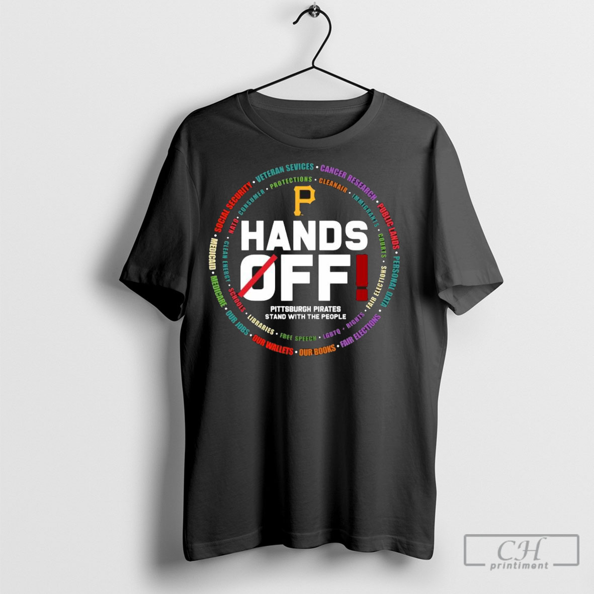 Hands Off Pittsburgh Pirates Stand With The People Tee Shirt Sweatshirt