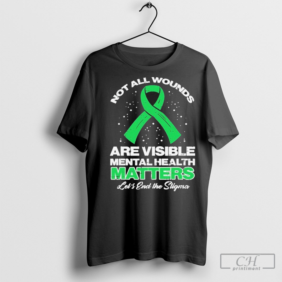 Not All Wounds Visible Mental Health Matters Aware Women Shirt