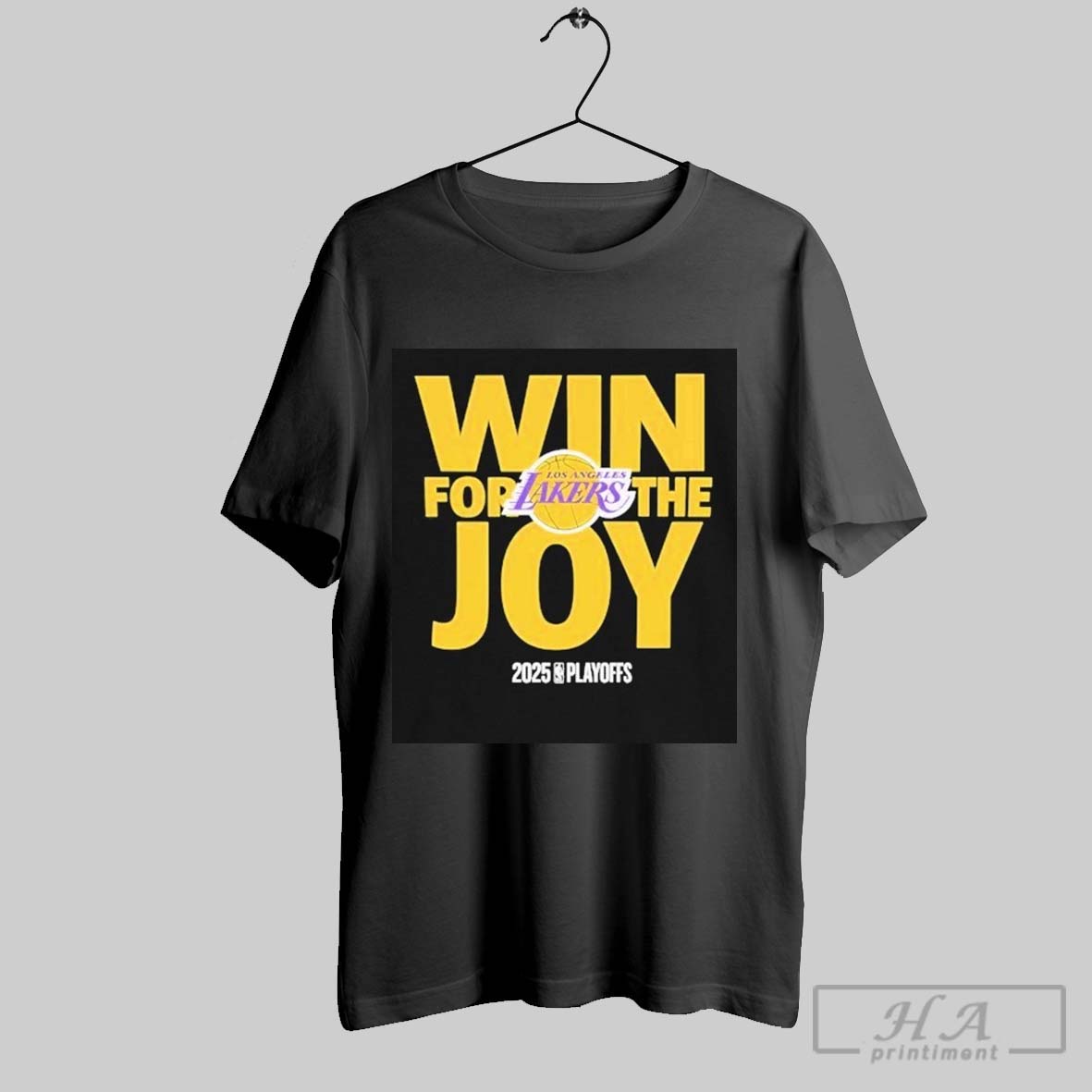 Official Los Angeles Lakers Win For The Joy 2025 Nba Playoffs Logo T Shirts