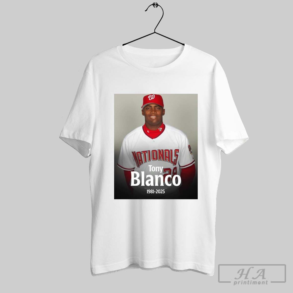 Official Mlb Rip Baseball Former Major Leaguer Tony Blanco 1981 2025 Poster T Shirt