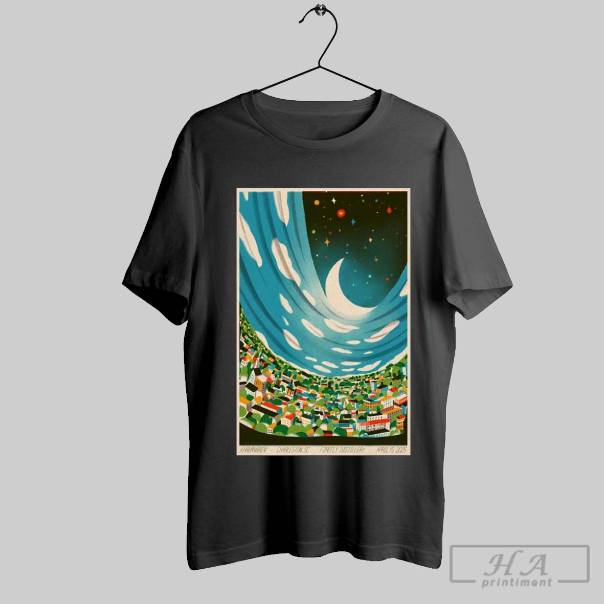 Official Poster Khruangbin Firefly Distillery North Charleston Sc April 15 2025 Concert T Shirt
