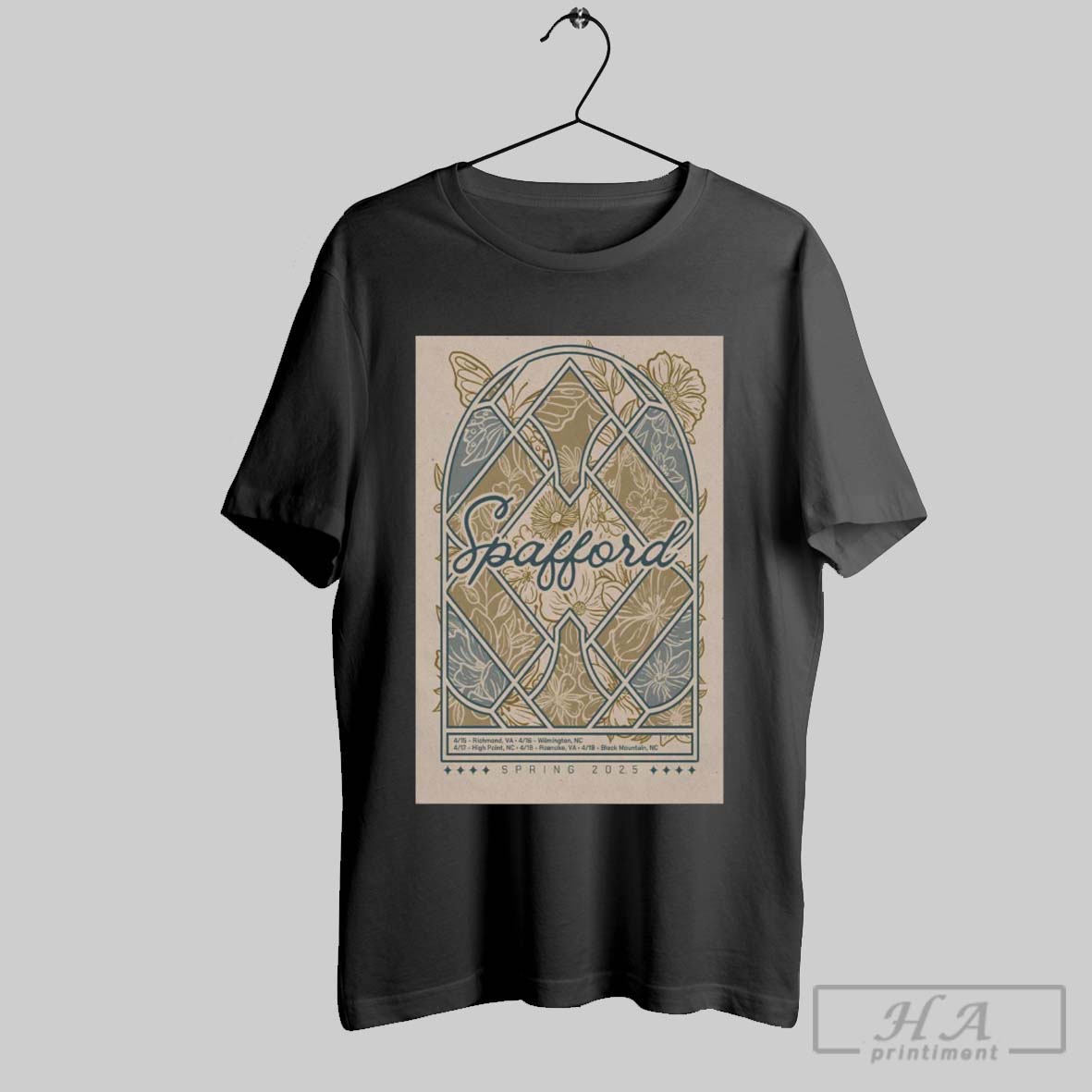 Official Poster Spafford Spring Tour April 2025 4 15 Richmond Va 4 16 Wilmington Nc T Shirt