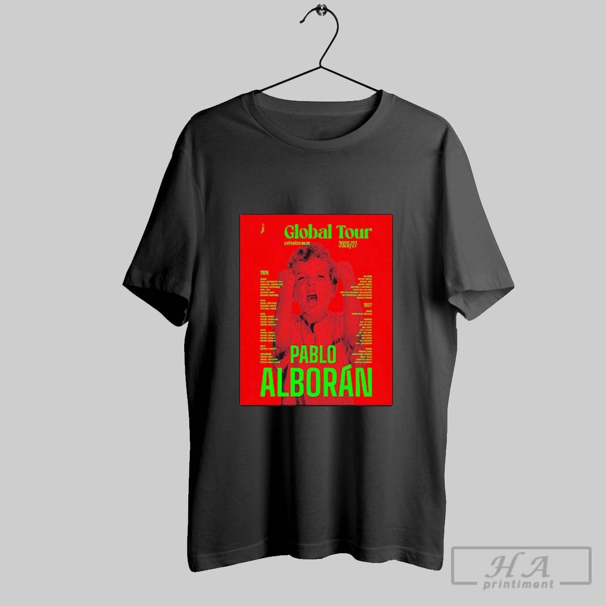 Pablo Alboran Global Tour Dates 2026 2027 T Shirts