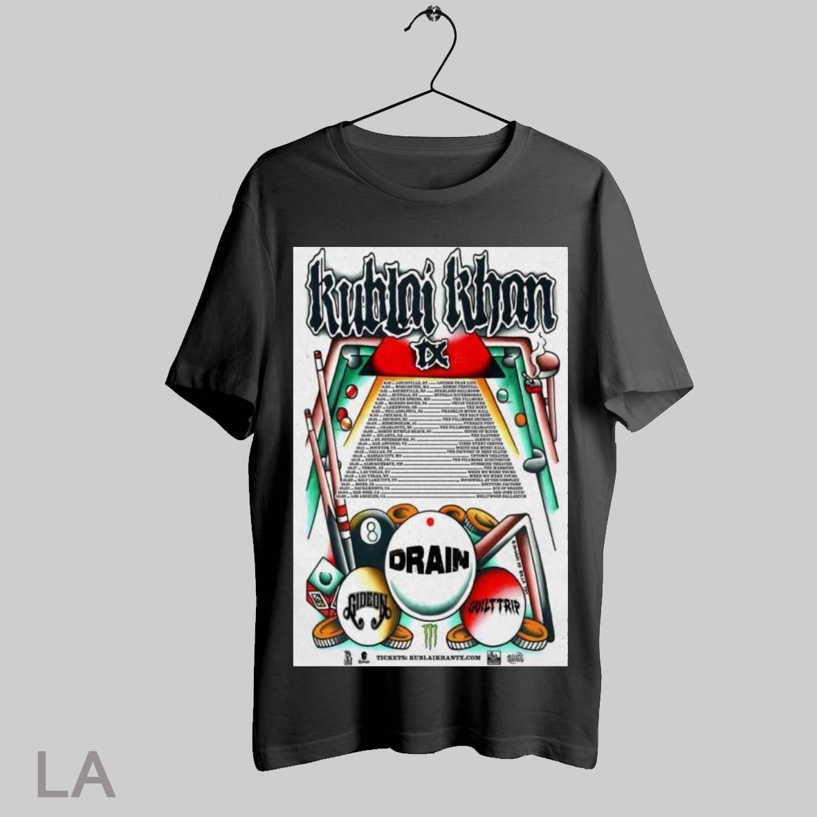 Poster Kublai Khan Tx North America Sep 18 Oct 26 2025 Tour T Shirt Sweatshirt