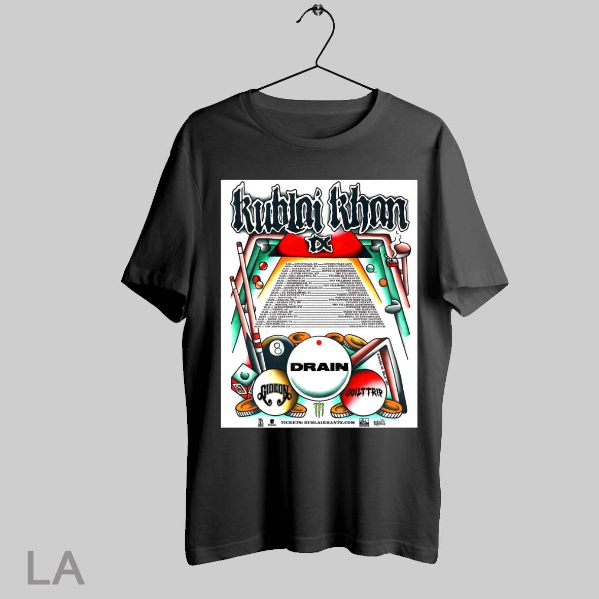 Poster Kublai Khan Tx North America September 18 October 26 2025 Tour T Shirt Sweatshirt