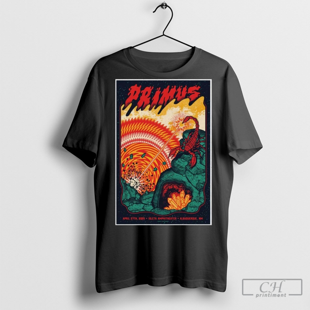 Primus At Isleta Amphitheater In Albuquerque Nm On April 27 2025 Tour Poster T Shirt