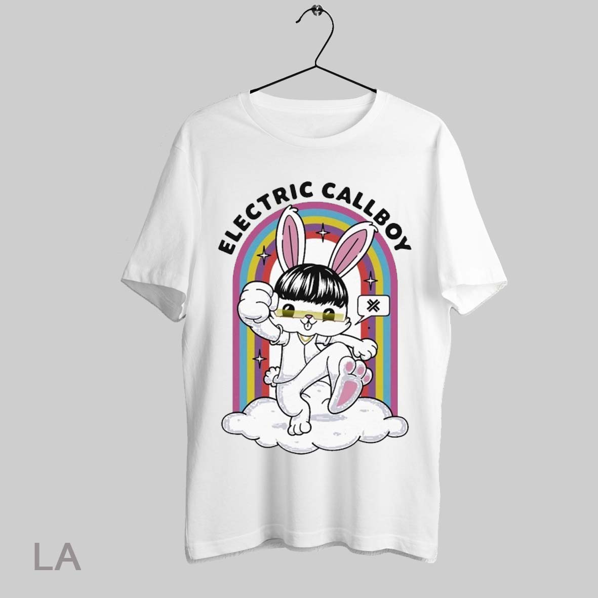 Top Electric Callboy Move Bunny Rainbow T Shirt Sweatshirt Hoodie Shirt