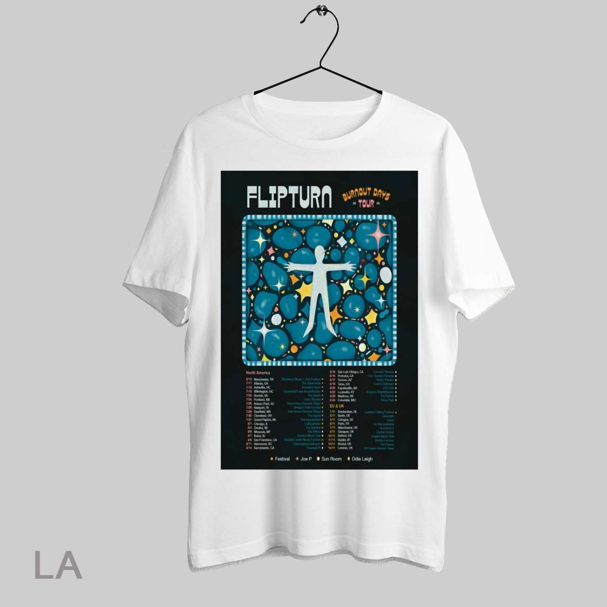 Top Poster Flipturn Burnout Days Tour 2025 North America 6 13 Manchester Tn Bonnaroo Music Arts Festival T Shirt Sweatshirt Hoodie Shirt