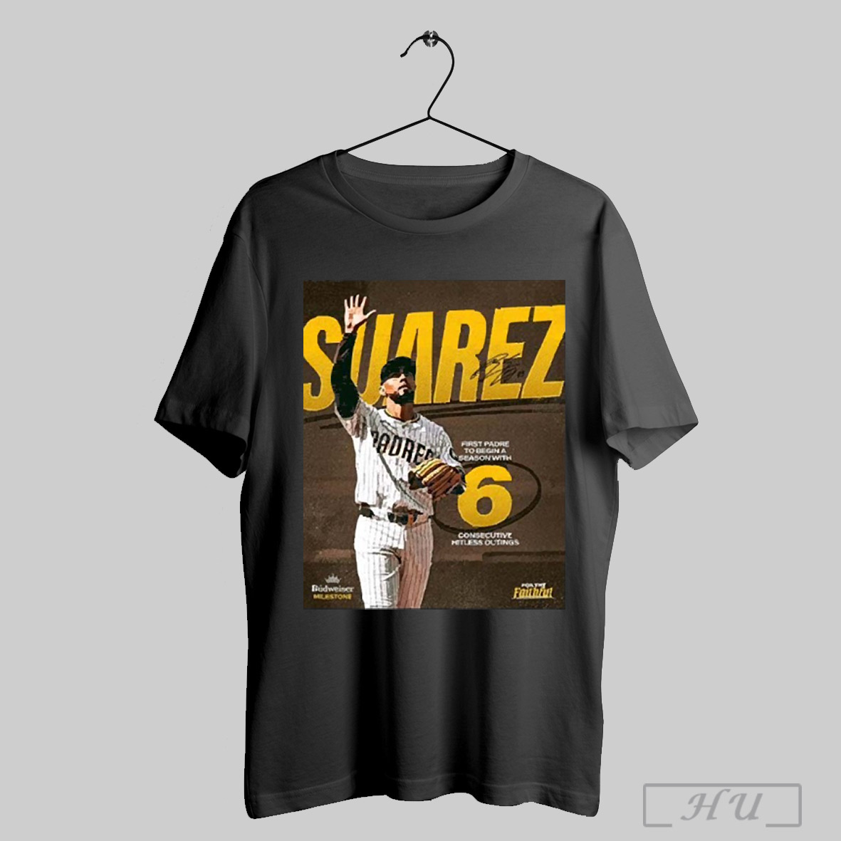 Trending San Diego Robert Suarez First Padre To Begin A Season With 6 Consecutive Hitless Outings 2025 T Shirt Sweatshirt