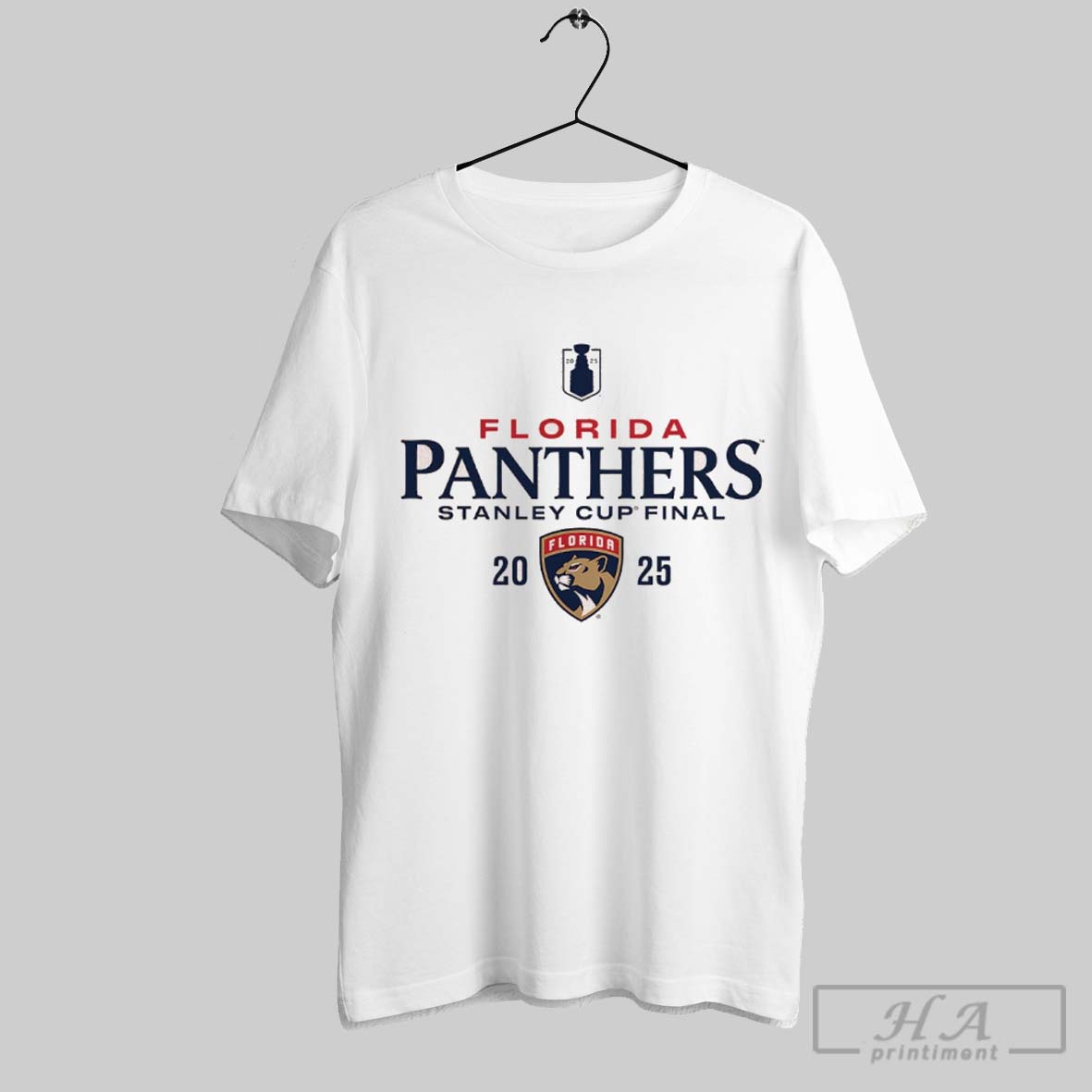 2025 Florida Panthers Stanley Cup Final Logo T Shirt