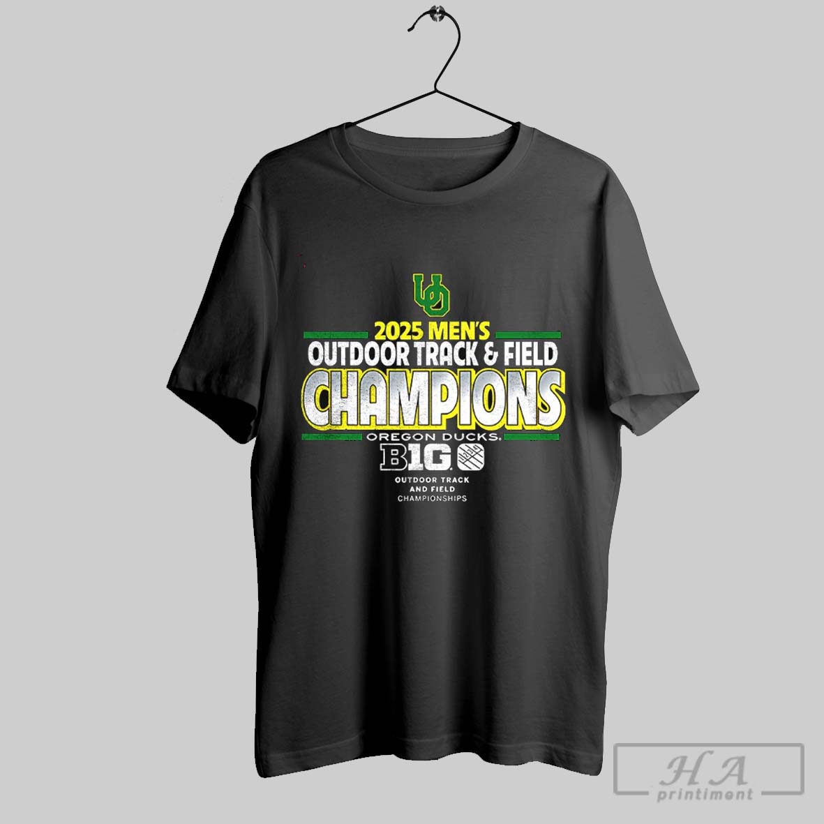 2025 Mens Outdoor Track And Field Champions Oregon Ducks Shirt