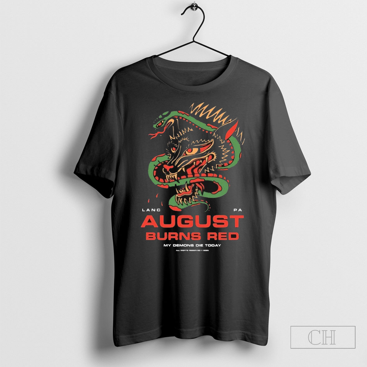 August Burns Red My Demons Die Today Lanc Pa Snake Dragon T Shirt